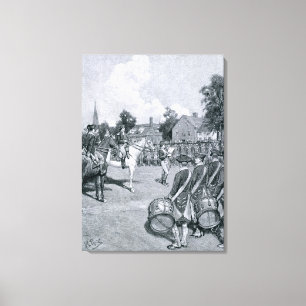 Lienzo Leyendo la Declaración antes de la de Washington