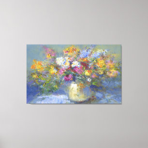Lienzo Lg. Imagen de pintura floral