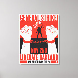 Lienzo Liberen a Oakland Occupy Wall Street envuelto en t