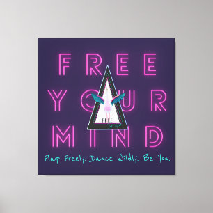 Lienzo Liberen su mente Poster de Flamingo Inspo sin espí