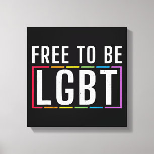 Lienzo Libertad para ser el orgullo gay bisexual LGBT