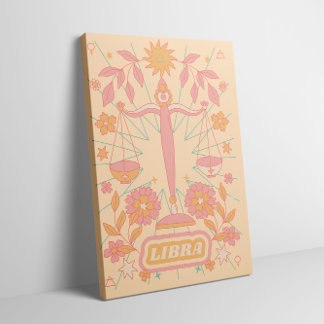 Lienzo Libra Celestial Zodiac Pastel Dreams Wall Arts