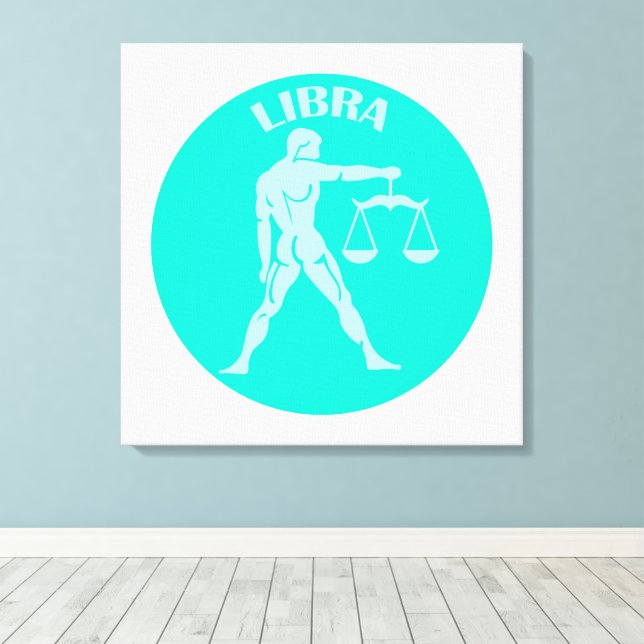 Lienzo Libra, Signo del Zodiaco, Horóscopo, Astrología (Insitu (piso de madera))