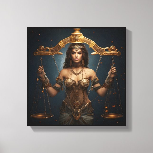 Lienzo Libra Zodiac Art Canvas – Mechanica Astral (Anverso)