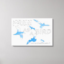 Lienzo Libre como pájaro