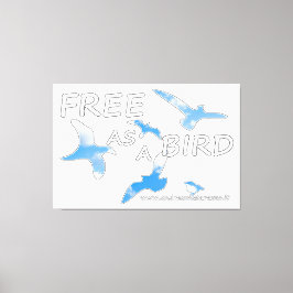 Lienzo Libre como pájaro