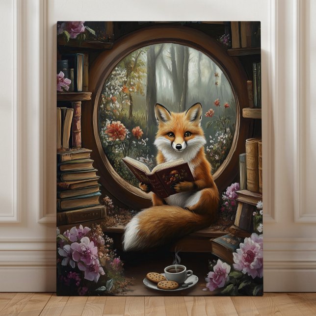 Lienzo Libro caprichoso leyendo a Fox (Subido por el creador)