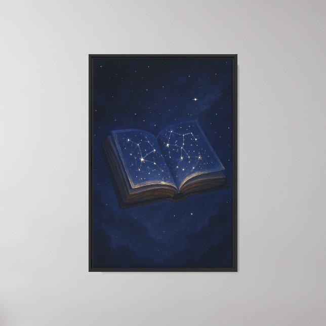 Lienzo Libro celeste de estrellas (Anverso)