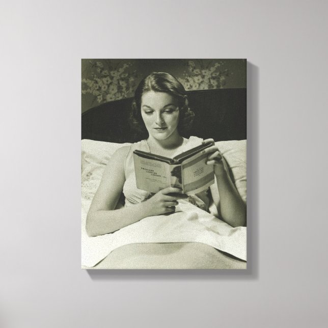 Lienzo Libro de lectura para mujeres (Anverso)