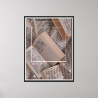 Lienzo "Libro estético Flatlay Wall Art"