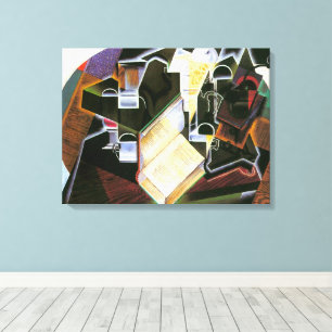 Lienzo Libro, pipa y gafas, Juan Gris, Cubismo antiguo