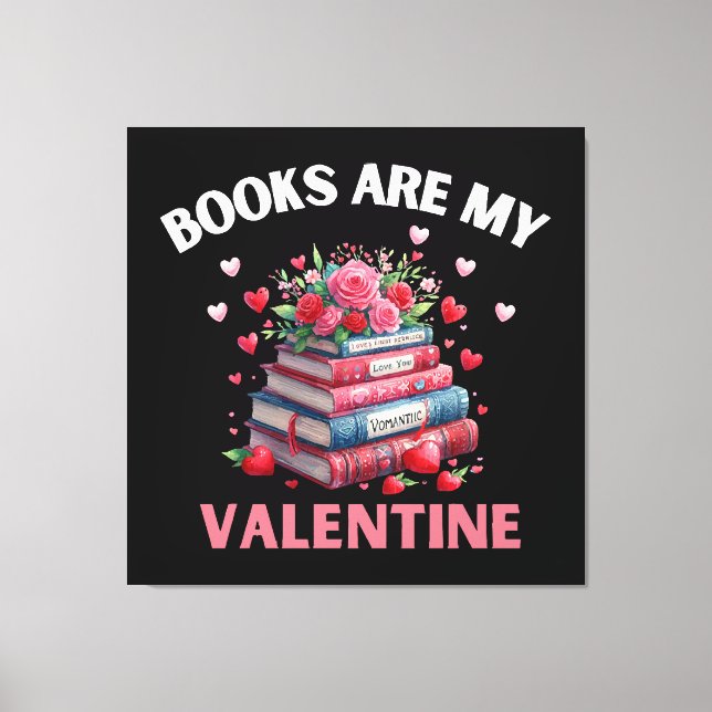 Lienzo Libros Divertidos Son Mi San Valentín (Anverso)