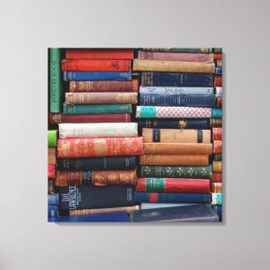 Lienzo Libros leer libros antiguos de amor