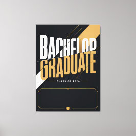 Lienzo Licenciado Graduado 2026 Nombre Personalizado Lien