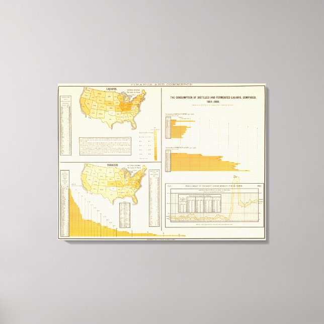 Lienzo Licores, tabaco, whisky (Anverso)