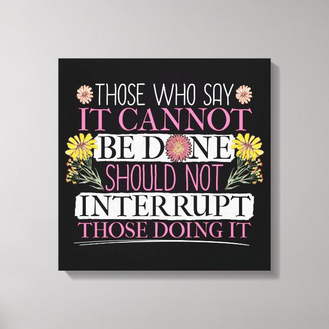 Lienzo Líder feminista empoderando a las mujeres (Anverso)