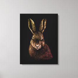 Lienzo Liebre, conejo, dibujo