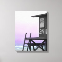 Lifeguard de Newport Tinted Photo Canvas