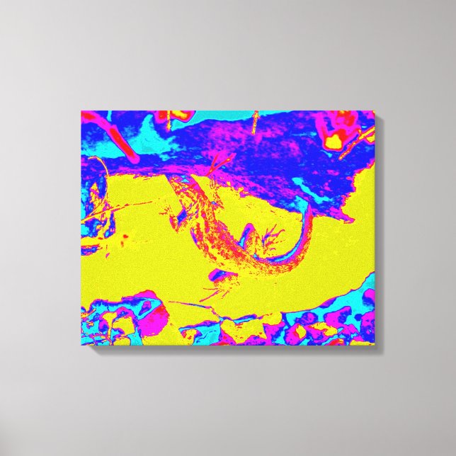 Lienzo liga abstracta envuelta en lona (Anverso)
