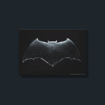 Lienzo Liga de la Justicia | Símbolo batman metálico<br><div class="desc">Este es el símbolo de murciélago metálico usado por Batman de la película de la Liga de la Justicia.</div>