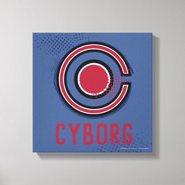 Lienzo Liga de la Justicia | Símbolo de ciborro de brocha (Anverso)