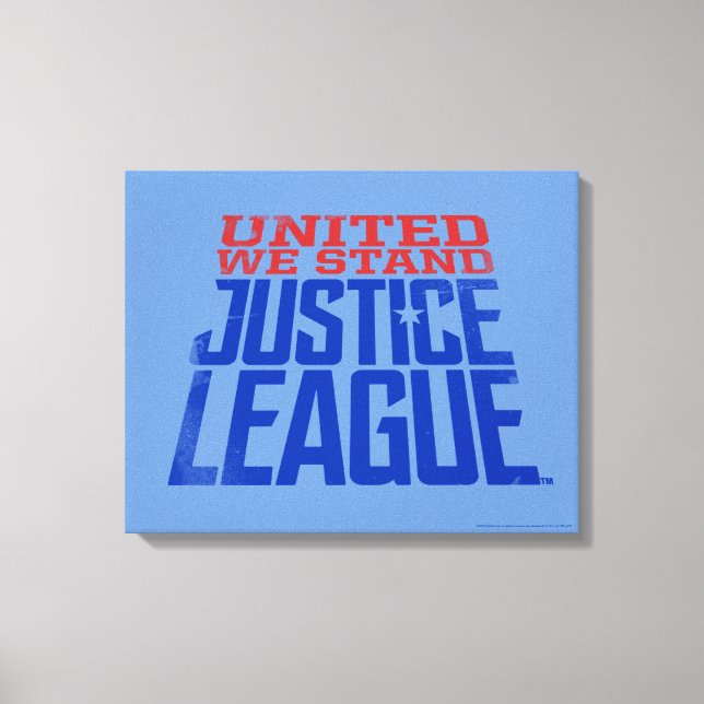 Lienzo Liga de la Justicia | United We Stand Graphic (Anverso)