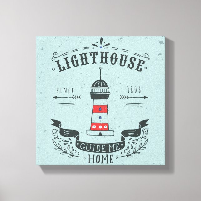 Lienzo Lighthouse Guide Me Home Poster (Anverso)