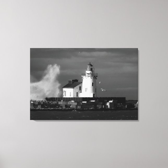 Lienzo Lighthouse Mist Canvas Print (Anverso)