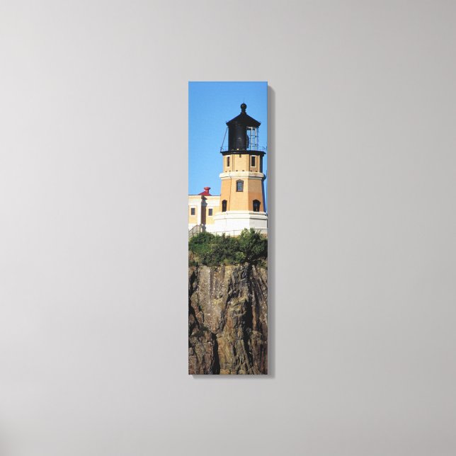 Lienzo Lighthouse Rock Cliffside Vertical Canvas (Anverso)