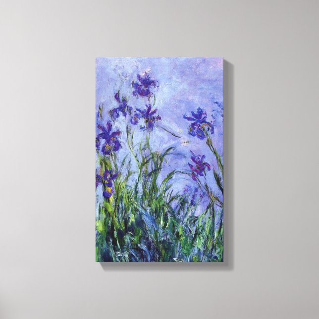 Lienzo Lilac Irises Claude Monet Bella Artes (Anverso)