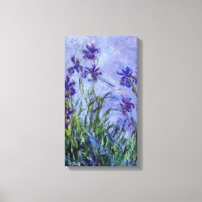 Lienzo Lilac Irises Monet Bella Artes (Anverso)