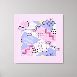 Lienzo Lílago rosa activo de Memphis 80