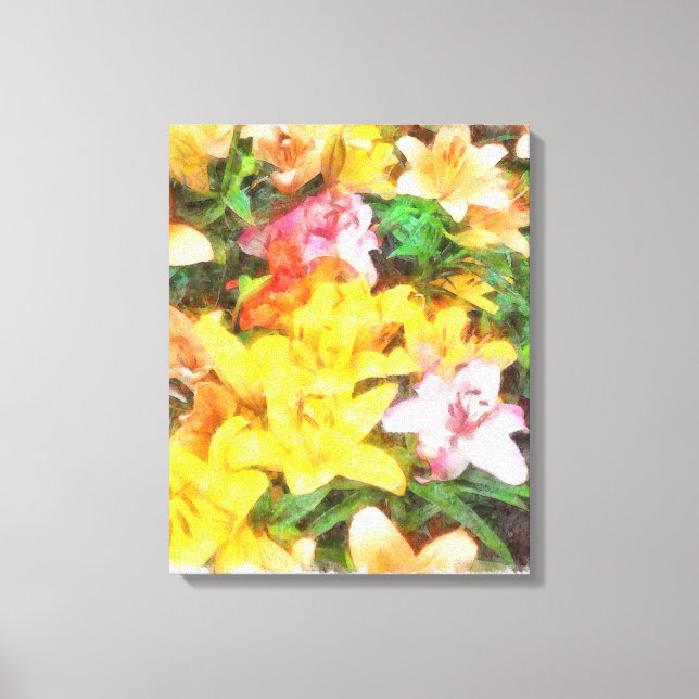 Lienzo Lilies Amor y Agua Ligera (Anverso)