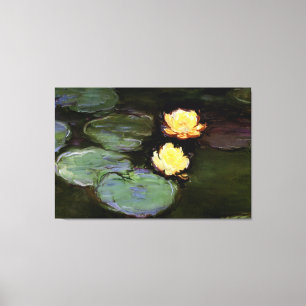 Lienzo Lilies de agua: 1897-98 de Monet