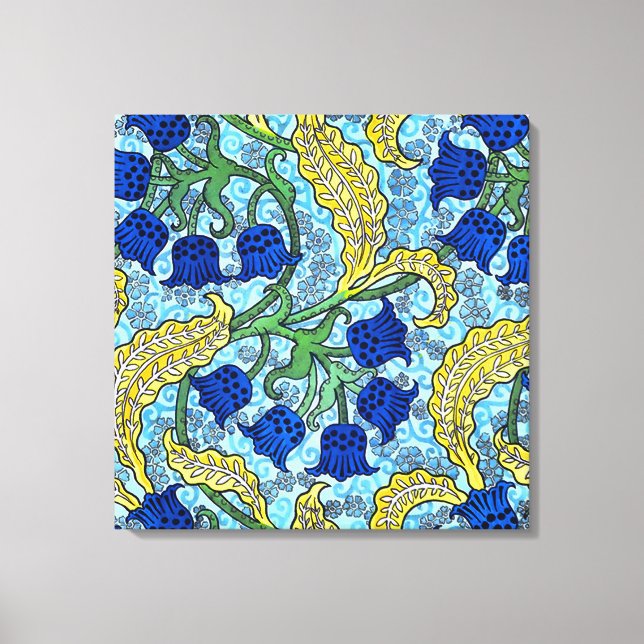 Lienzo Lily del Valle Flores Art Nouveau (Anverso)