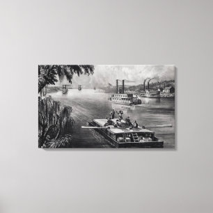 Lienzo Límite rio abajo