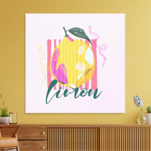 Lienzo Limon Italiano Rosa Limón
