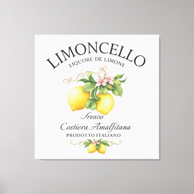 Lienzo Limoncello Italy Amalfi Coast (Anverso)