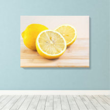 Limones Amarillos en Rodajas Fotografía de Aliment