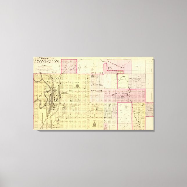 Lienzo Lincoln North, Nebraska (Anverso)