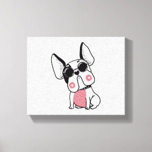 Lienzo lindo cachorro