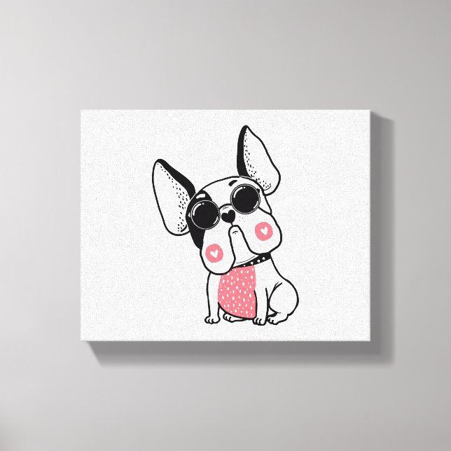 Lienzo lindo cachorro (Anverso)