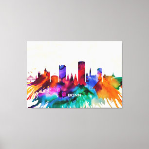 Lienzo Línea aérea de Bonn