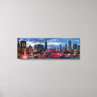 Lienzo Línea aérea de Chicago en Canvas 12x36