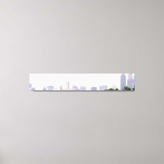 Lienzo Línea aérea de Dallas, Texas (Anverso)