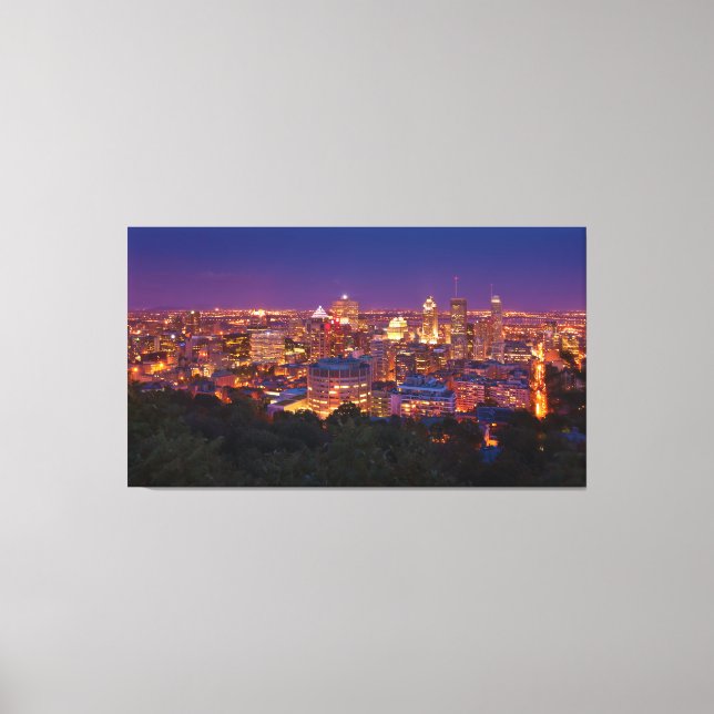 Lienzo Línea aérea de Montreal Canadá Belvedere Kondiaron (Anverso)