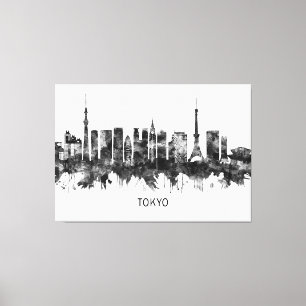 Lienzo Línea aérea de Tokio