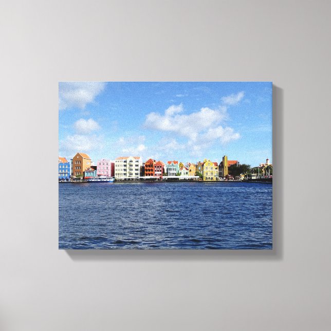 Lienzo Línea aérea de Willemstad (Anverso)