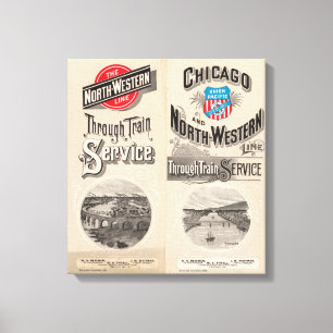 Lienzo Línea Chicago y North Western