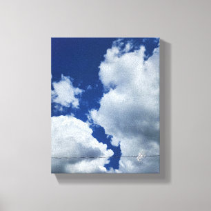 Lienzo Línea del cielo cielo azul fotografía de nubes